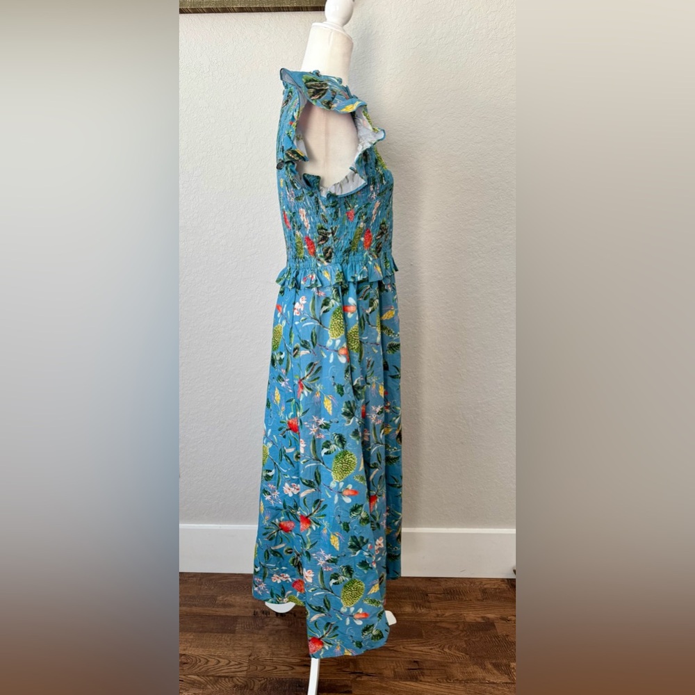 New Olivia James The Label Lila Dress Tropical Mist Women's Size M I - Picture 3 of 10